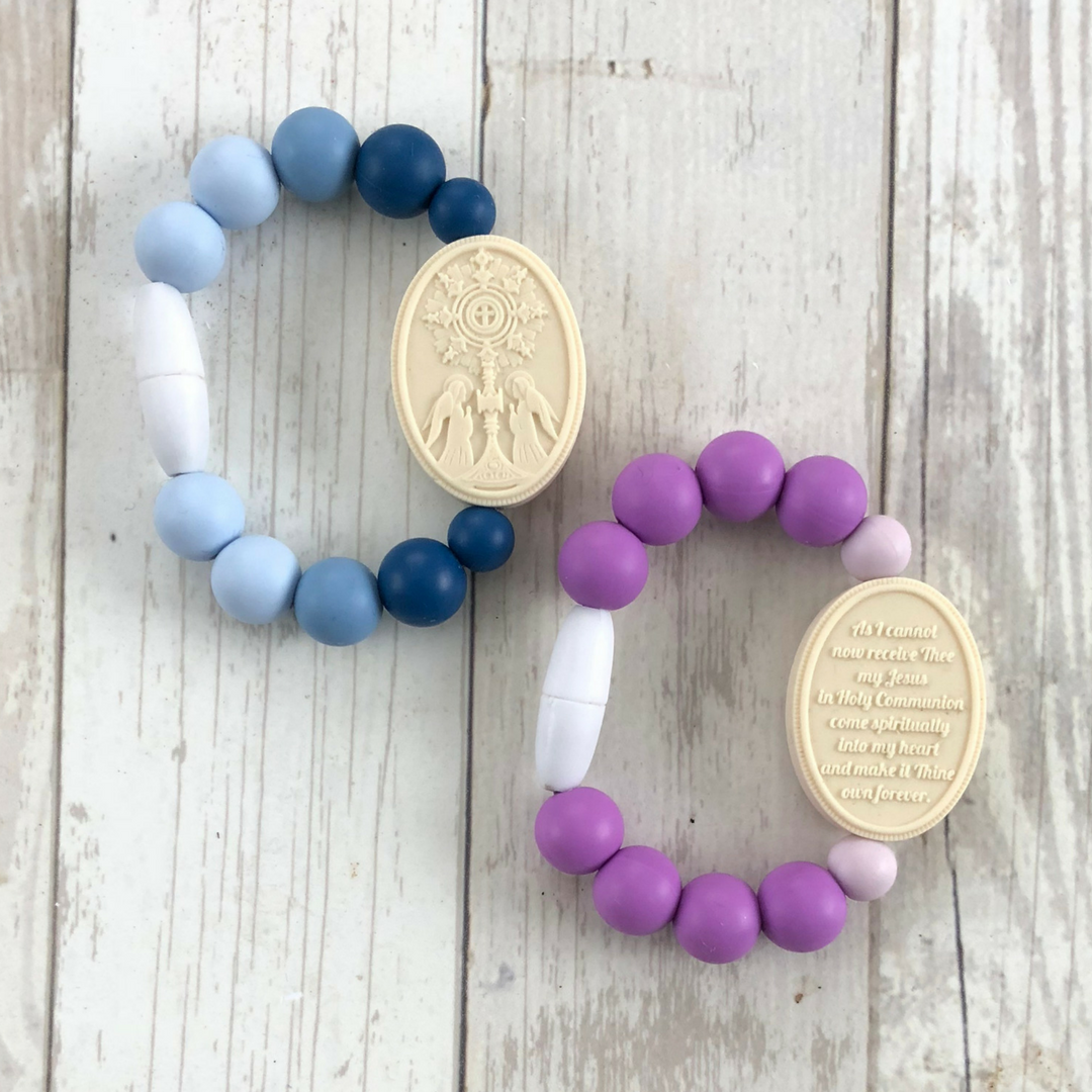 Blessed Sacrament Medal | Baby/Little Kid / Blue Ombre