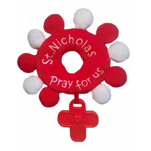 My First Rosary Plush Toy - St Nicholas Red
